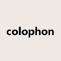 colophon是什么意思