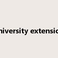 university extension是什么意思