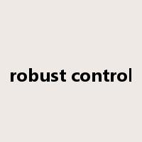 robust control是什么意思