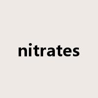 nitrates是什么意思