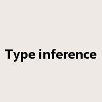 Type inference是什么意思