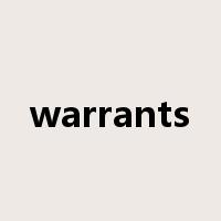 warrants是什么意思