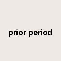 prior period是什么意思