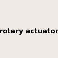 rotary actuator是什么意思