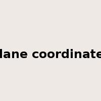 plane coordinates是什么意思