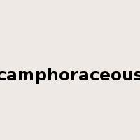 camphoraceous是什么意思