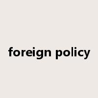 foreign policy是什么意思