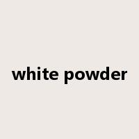 white powder是什么意思