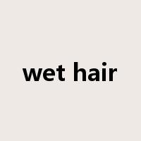 wet hair是什么意思
