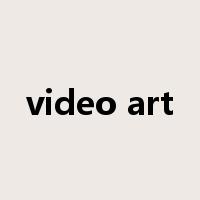 video art是什么意思