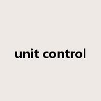 unit control是什么意思