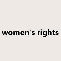 women's rights是什么意思
