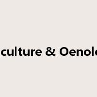 Viticulture & Oenology是什么意思