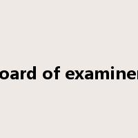 board of examiners是什么意思