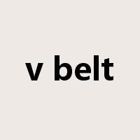 v belt是什么意思