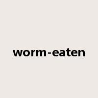 worm-eaten是什么意思