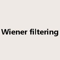 Wiener filtering是什么意思