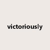 victoriously是什么意思