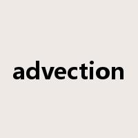 advection是什么意思