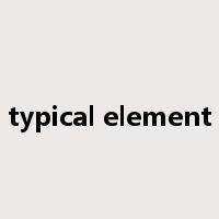 typical element是什么意思