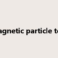 magnetic particle test是什么意思