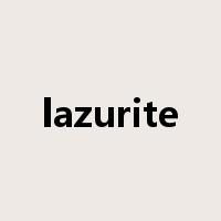 lazurite是什么意思