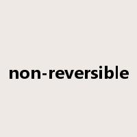 non-reversible是什么意思