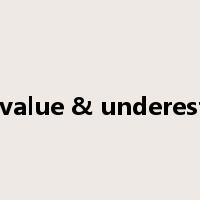 Undervalue & underestimate是什么意思