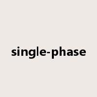 single-phase是什么意思