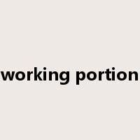 working portion是什么意思