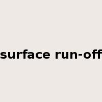 surface run-off是什么意思