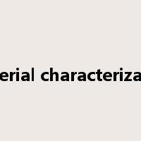 material characterization是什么意思