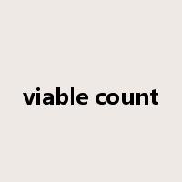 viable count是什么意思