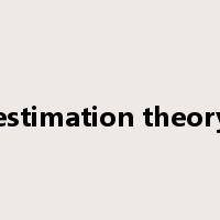 estimation theory是什么意思