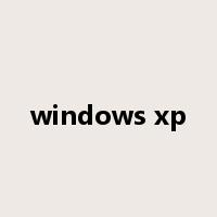 windows xp是什么意思