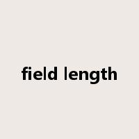 field length是什么意思