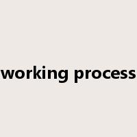 working process是什么意思