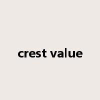 crest value是什么意思