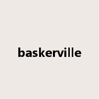 baskerville是什么意思