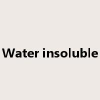 Water insoluble是什么意思