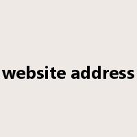 website address是什么意思