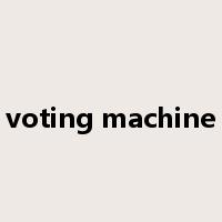 voting machine是什么意思
