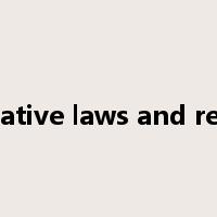 administrative laws and regulations是什么意思