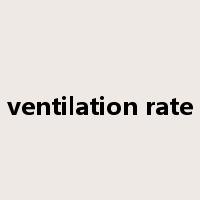 ventilation rate是什么意思