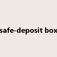 safe-deposit box是什么意思