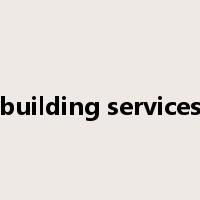 building services是什么意思