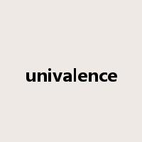 univalence是什么意思