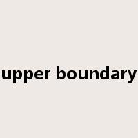 upper boundary是什么意思