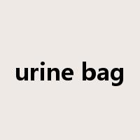 urine bag是什么意思