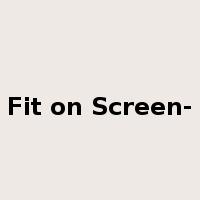 Fit on Screen-是什么意思